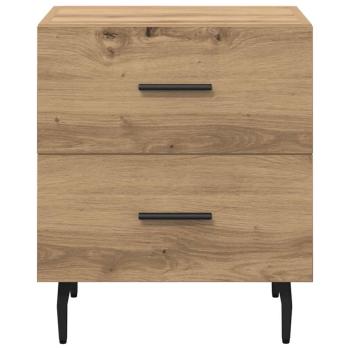 Nachttisch 2 pcs Eiche handwerklich 40 x 35 x 47,5 cm