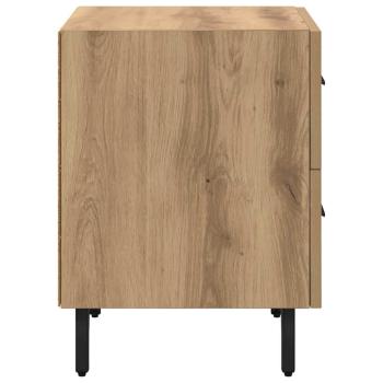 Nachttisch 2 pcs Eiche handwerklich 40 x 35 x 47,5 cm