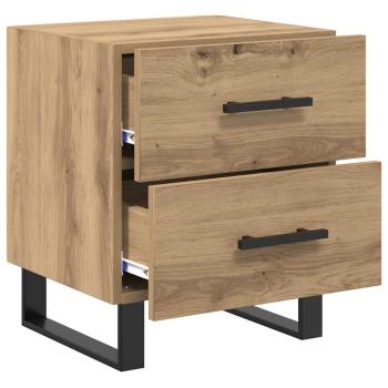 Nachttisch Eiche handwerklich 40 x 35 x 47,5 cm Holzwerkstoff