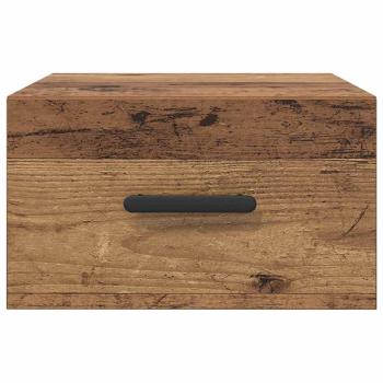Nachttisch Wandmontiert Altholz 35 x 35 x 20 cm Holzwerkstoff