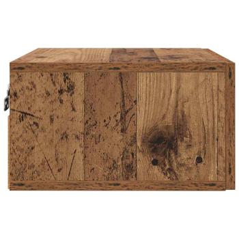 Nachttisch Wandmontiert Altholz 35 x 35 x 20 cm Holzwerkstoff