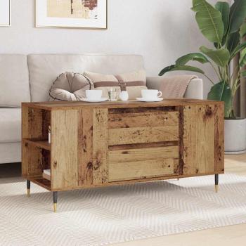 Couchtisch with Drawer Altholz 102 x 44,5 x 50 cm Holzwerkstoff