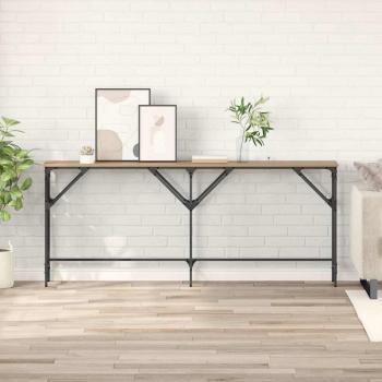 ARDEBO.de - Konsolentisch Eiche handwerklich 180 x 29 x 75 cm Holzwerkstoff