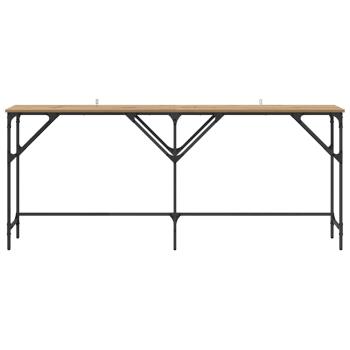 Konsolentisch Eiche handwerklich 180 x 29 x 75 cm Holzwerkstoff