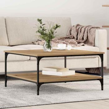 ARDEBO.de - Couchtisch Eiche handwerklich 80 x 80 x 40 cm Holzwerkstoff