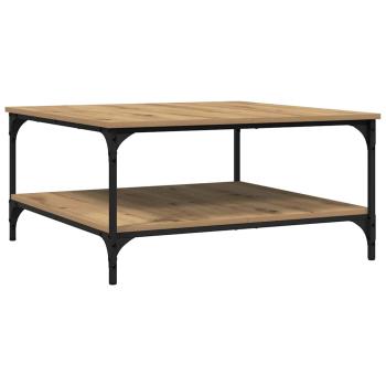 Couchtisch Eiche handwerklich 80 x 80 x 40 cm Holzwerkstoff