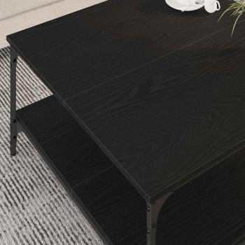 Couchtisch Schwarze Eiche 80 x 80 x 40 cm Holzwerkstoff