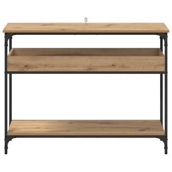 Konsolentisch Eiche handwerklich 100 x 29 x 75 cm Holzwerkstoff