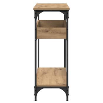 Konsolentisch Eiche handwerklich 100 x 29 x 75 cm Holzwerkstoff