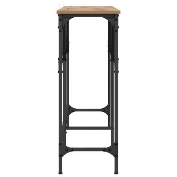 Konsolentisch Eiche handwerklich 140 x 29 x 75 cm Holzwerkstoff