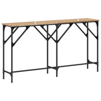 Konsolentisch Eiche handwerklich 140 x 29 x 75 cm Holzwerkstoff