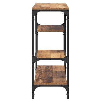 Konsolentisch mit Regal Altholz 100 x 30 x 75 cm Holzwerkstoff