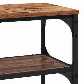 Konsolentisch mit Regal Altholz 100 x 30 x 75 cm Holzwerkstoff