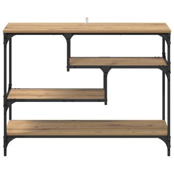 Konsolentisch Eiche handwerklich 100 x 30 x 75 cm Holzwerkstoff