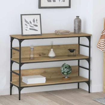 ARDEBO.de - Konsolentisch Eiche handwerklich 100 x 32 x 75 cm Holzwerkstoff