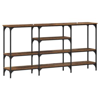 Konsolentisch mit Regal Altholz 160 x 29 x 80 cm Holzwerkstoff