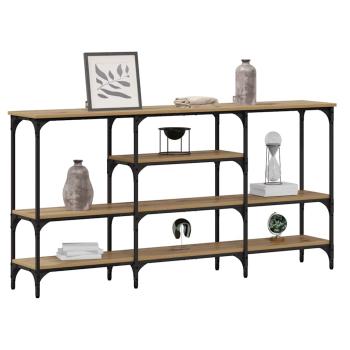 Konsolentisch Eiche handwerklich 160 x 29 x 80 cm Holzwerkstoff