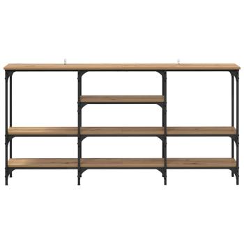 Konsolentisch Eiche handwerklich 160 x 29 x 80 cm Holzwerkstoff