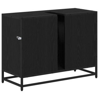 Badezimmer Waschbecken Schrank Schwarze Eiche 80 x 33 x 60 cm