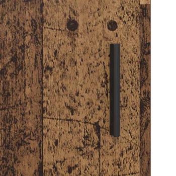 Badezimmer Waschbecken Schrank mit Tür Altholz 80 x 33 x 60 cm
