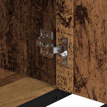 Badezimmer Waschbecken Schrank mit Tür Altholz 80 x 33 x 60 cm