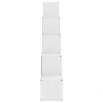 Kinderschrank Modular mit 15 Würfeln Weiß PP