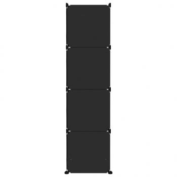 Kinderschrank Modular mit 10 Würfeln Schwarz PP