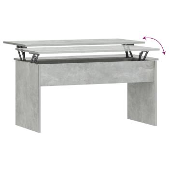 ARDEBO.de - Couchtisch Betongrau 102x50,5x52,5 cm Holzwerkstoff