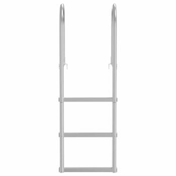 Dockleiter Silber 45 x 11.5 x 134 cm Aluminium