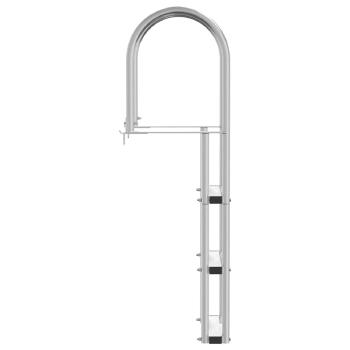 Dockleiter Silber 45 x 11.5 x 134 cm Aluminium