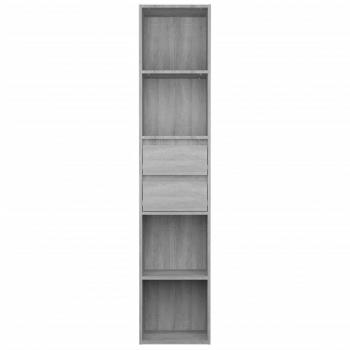 Bücherregal Grau Sonoma 36x30x171 cm Holzwerkstoff