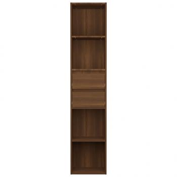 Bücherregal Braun Eichen-Optik 36x30x171 cm Holzwerkstoff