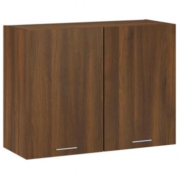 ARDEBO.de - Hängeschrank Braun Eichen-Optik 80x31x60 cm Holzwerkstoff