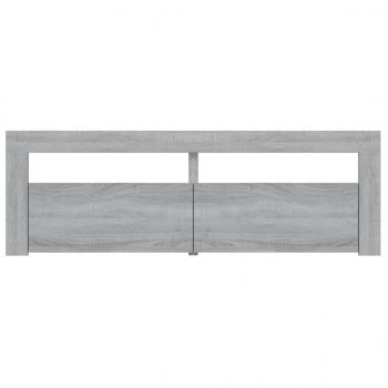 TV-Schrank mit LED-Leuchten Grau Sonoma 120x35x40 cm