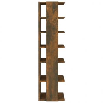Schuhregale 2 Stk. Räuchereiche 27,5x27x102 cm Holzwerkstoff