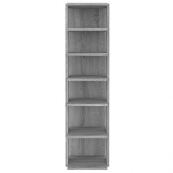 Schuhregale 2 Stk. Grau Sonoma 27,5x27x102 cm Holzwerkstoff