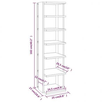 Schuhregale 2 Stk. Grau Sonoma 27,5x27x102 cm Holzwerkstoff