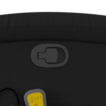 Massage-Relaxsessel, Kunstleder, Schwarz