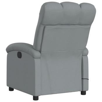 Massage-Relaxsessel, hellgrauer Stoff