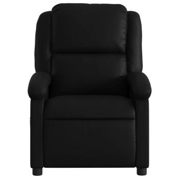 Massage-Relaxsessel, Kunstleder, Schwarz