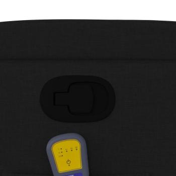 Massage-Relaxsessel, Stoff, Schwarz