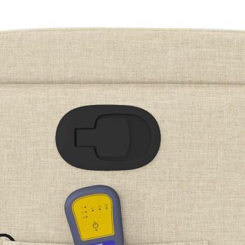 Massage-Relaxsessel Cremefarbener Stoff