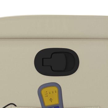 Massagesessel mit Relaxfunktion, Kunstleder, Creme
