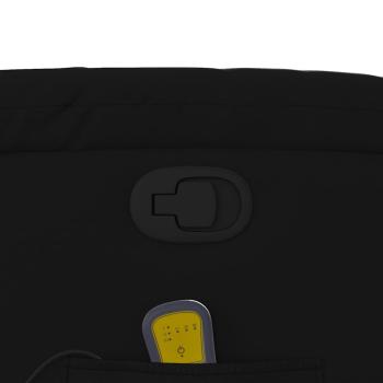 Massage-Relaxsessel, Kunstleder, Schwarz