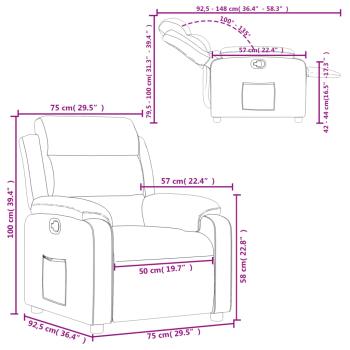 Relaxsessel Schwarzer Stoff