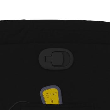 Massage-Relaxsessel, schwarzer Stoff