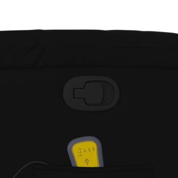 Massage-Relaxsessel, Kunstleder, Schwarz