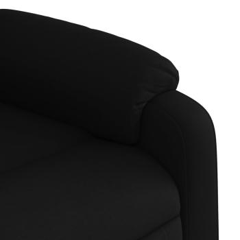 Massage-Relaxsessel, schwarzer Stoff