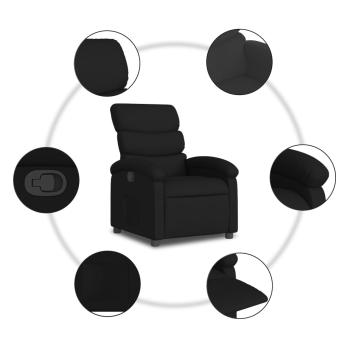 Relaxsessel, schwarzer Stoff