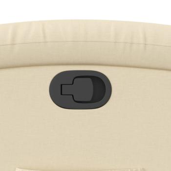 Relaxsessel, cremefarbener Stoff